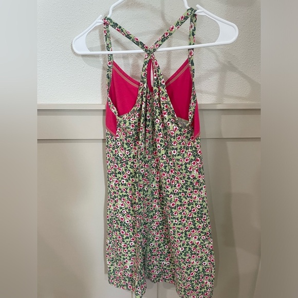 Patagonia Kids Girls Floral Pink and Green Mini Summer Dress Size Large - Picture 6 of 8